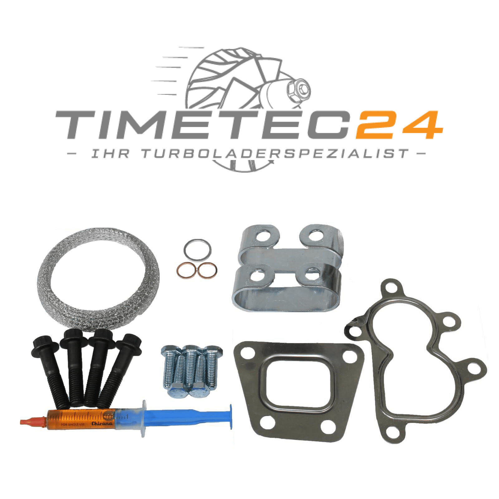 Original Dichtungssatz Turbolader VW T4 1.9 68PS 028145703G + Starter-Keramiköl 1 Original Dichtungssatz Turbolader VW T4 1.9 68PS 028145703G + Starter-Keramiköl