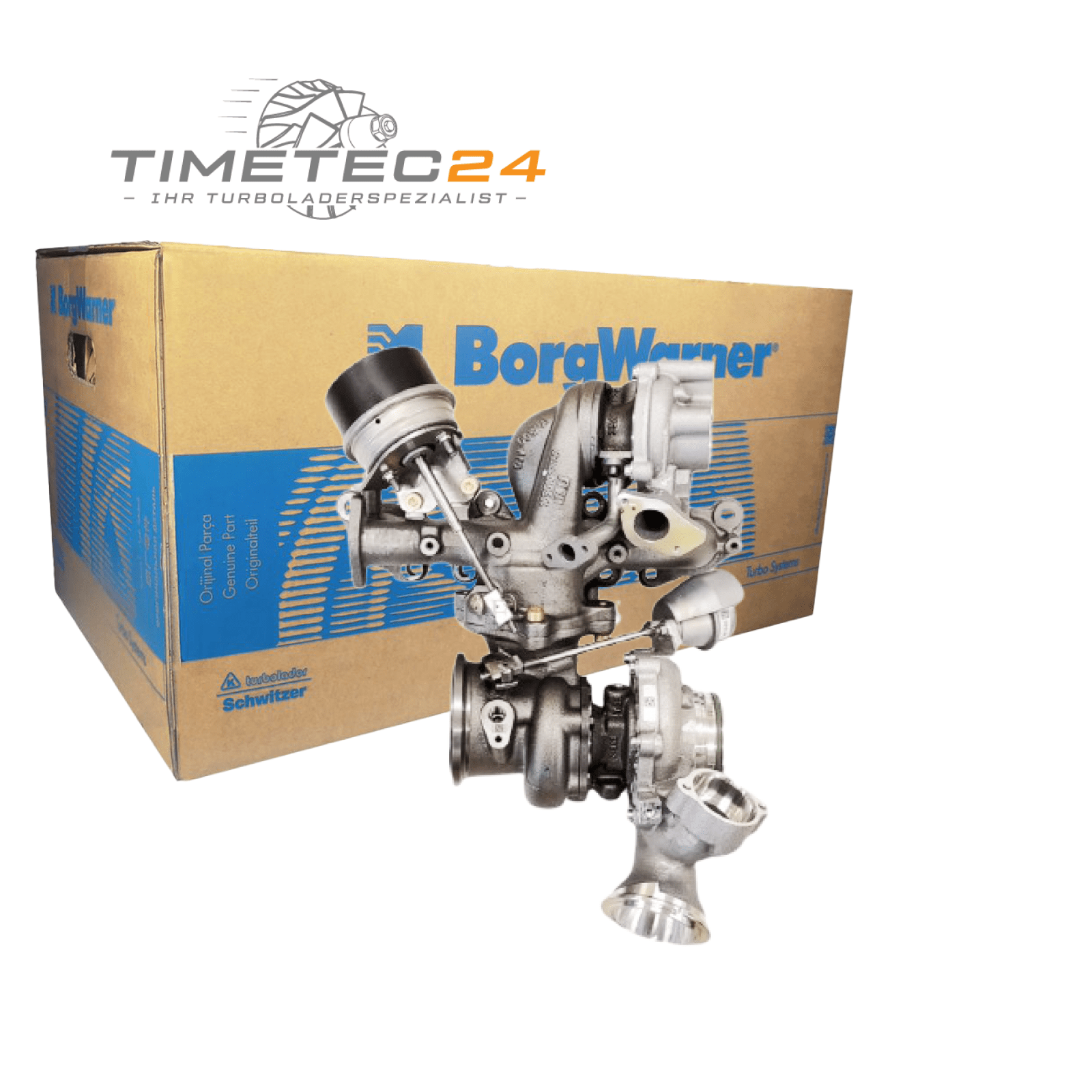 Neuer Original Bi-Turbolader Volvo 10009880354 110kW-147kW 2.0L + Montagesatz 2 Neuer Original Bi-Turbolader Volvo 10009880354 110kW-147kW 2.0L + Montagesatz – Bild 2