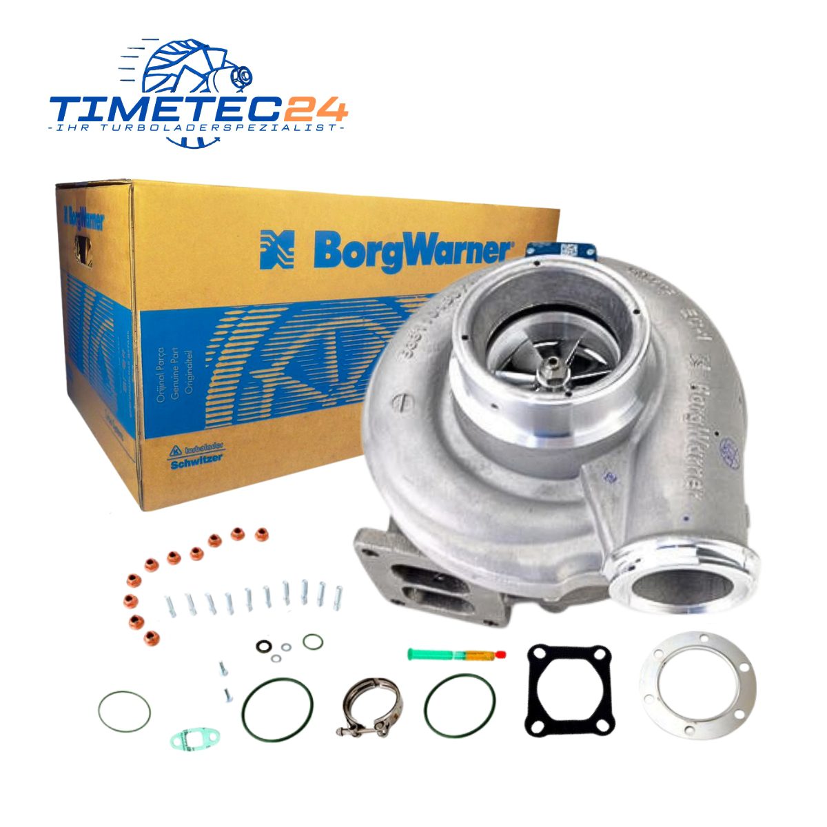 Original RED Turbolader MAN – 51091007766 / 53319887206 + Montagesatz 1 Original RED Turbolader MAN – 51091007766 / 53319887206 + Montagesatz