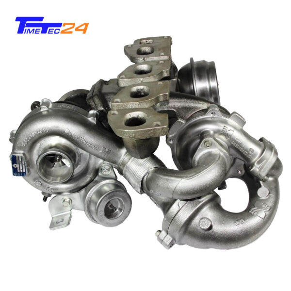 Turbolader Lancia Opel Saab 2.0BiTurbo 190PS A20DTR 10009500026 + Montagesatz – Bild 3