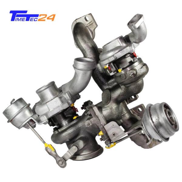 Turbolader BiTurbo Cadillac Lancia Saab 1.9D 190PS Z19DTR A19DTR 10009700005 + Montagesatz – Bild 4