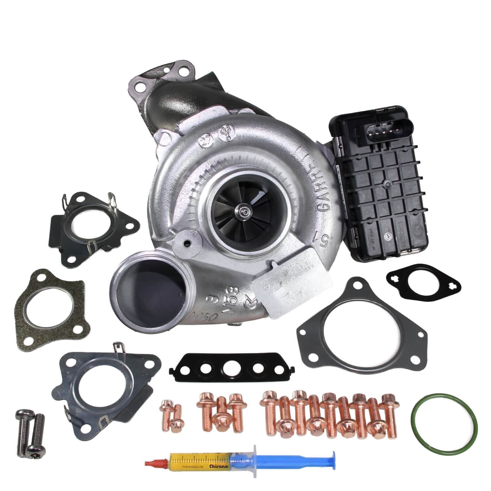 Turbolader für Mercedes CLS E M 3.0BlueTEC 252PS OM642 826830-4 + Montagesatz 1 826830-4