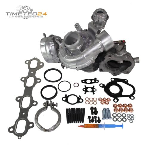 Turbolader 2.Stufe NISSAN OPEL RENAULT 2.3dCi CDTi 163PS 825758-4 + Montagesatz