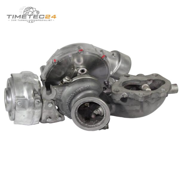 Turbolader 2.Stufe NISSAN OPEL RENAULT 2.3dCi CDTi 163PS 825758-4 + Montagesatz – Bild 3