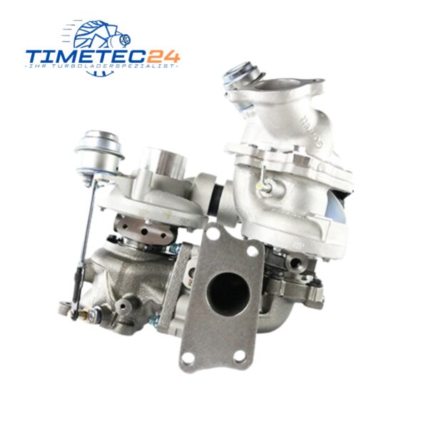 Neuer Original Turbolader Bi-Turbo für Mazda 129kW 810358-5005S + Montagesatz – Bild 3