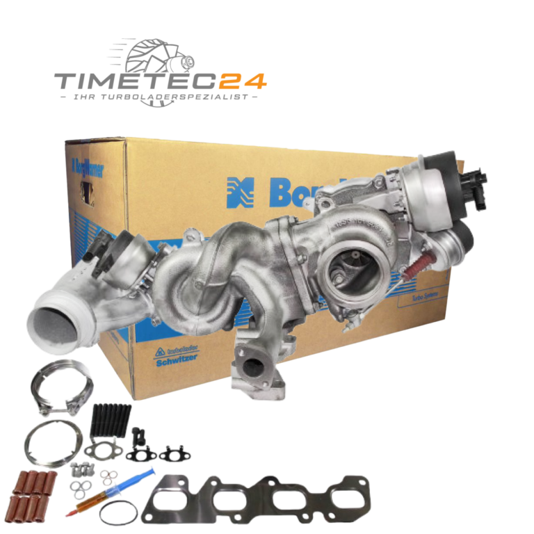 Neuer Original Bi-Turboladerr VW MAN 10009880384 2.0 TDI 177 PS + Montagesatz