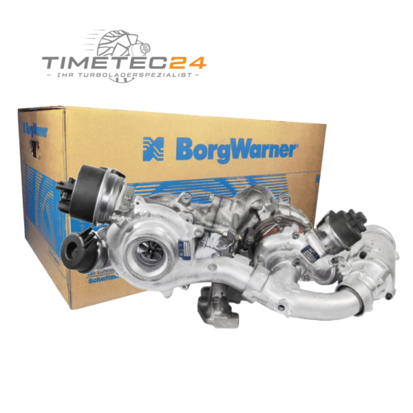 Neuer Original Bi-Turboladerr VW MAN 10009880384 2.0 TDI 177 PS + Montagesatz – Bild 4