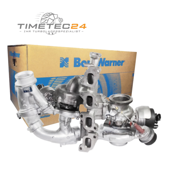 Neuer Original Bi-Turboladerr VW MAN 10009880384 2.0 TDI 177 PS + Montagesatz – Bild 3