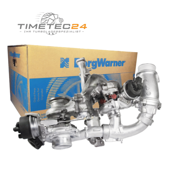 Neuer Original Bi-Turboladerr VW MAN 10009880384 2.0 TDI 177 PS + Montagesatz – Bild 2