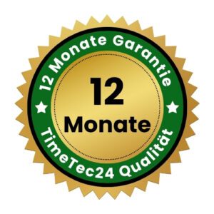 12 Monate Garantie durch TimeTec24 Qualität