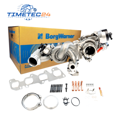 Neuer Original Bi-Turbolader VW MAN 10009880384 2.0 TDI 177 PS + Montagesatz | 65091006011