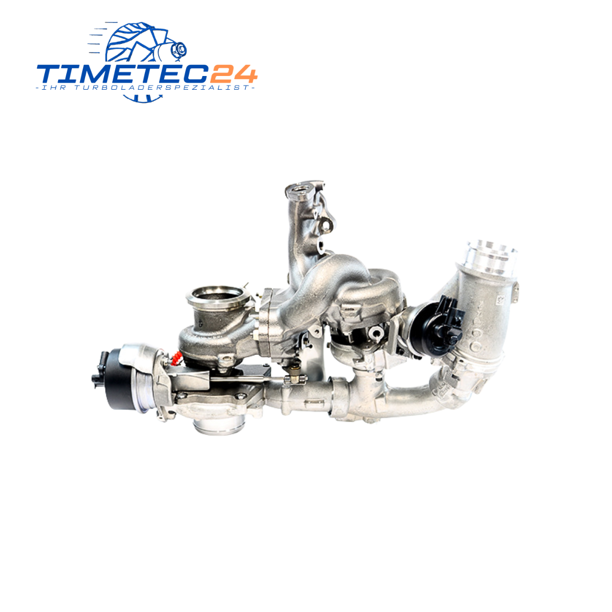 Original RED Bi-Turbolader VW MAN 10009880384 2.0 TDI 177 PS + Montagesatz - kurze AGR 5 Neuer Original Bi-Turbolader VW MAN 10009880384 2.0 TDI 177 PS + Montagesatz