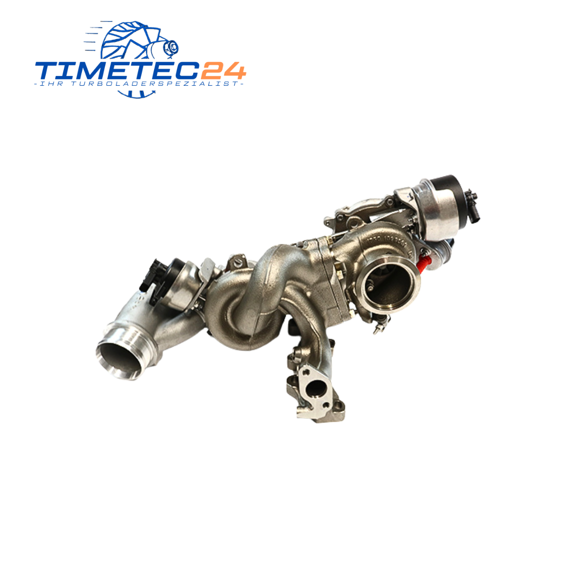 Original RED Bi-Turbolader VW MAN 10009880384 2.0 TDI 177 PS + Montagesatz - kurze AGR 7 Neuer Original Bi-Turbolader VW MAN 10009880384 2.0 TDI 177 PS + Montagesatz