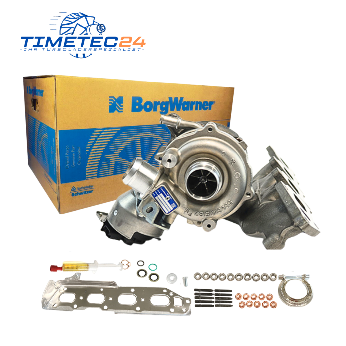Original RED Turbolader Citroen Peugeot 2.0 81-163kW DW10FU 53039700521+ Montagesatz 1 Neuer Original Turbolader Citroen Peugeot 2.0 81-163kW DW10FU 53039700521+ Montagesatz