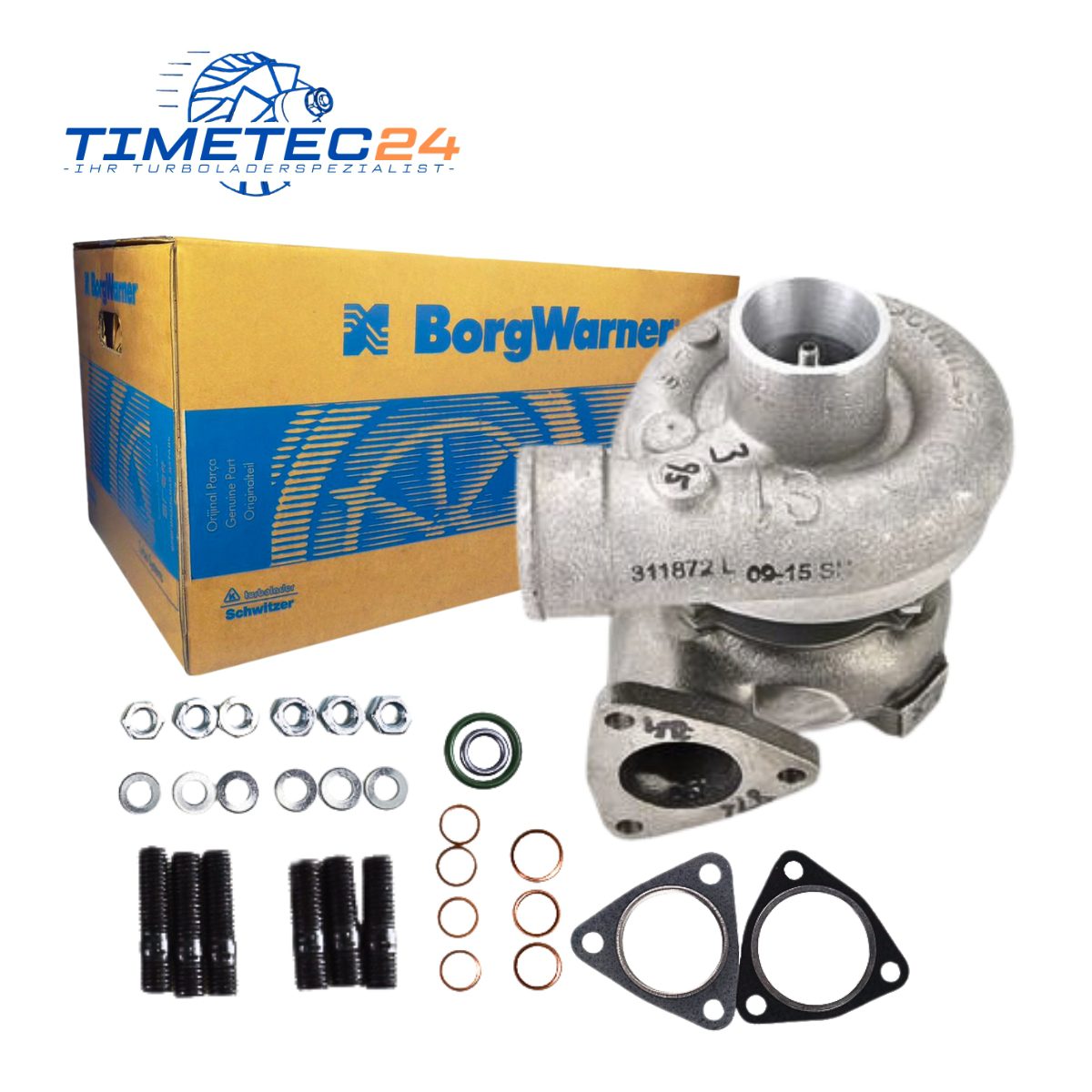 Original RED Turbolader IVECO – 4178666 / 53149906701 + Montagesatz 1 Original RED Turbolader IVECO – 4178666 / 53149906701 + Montagesatz