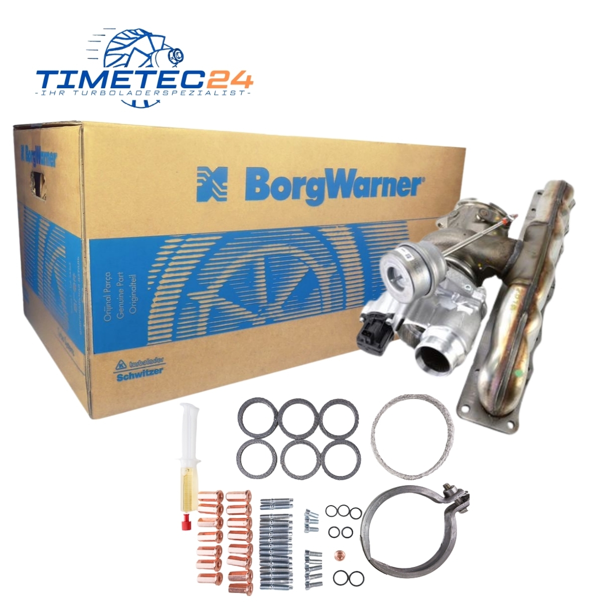 Neuer Original Turbolader BMW 335 i – 11654577236 / 18539900003 + Montagesatz 1 11654577236
