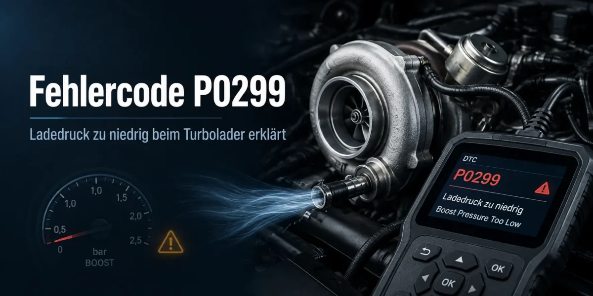 Fehlercode P0299 – Ladedruck zu niedrig beim Turbolader erklärt